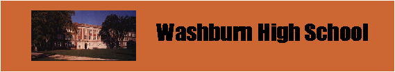 Washburn High School Class of 56 Nameplate